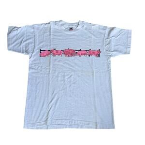 Vintage Double Sided Pigs Tee Shirt FruitoftheLoom 70s